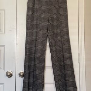 Gray Plaid Women's Pants